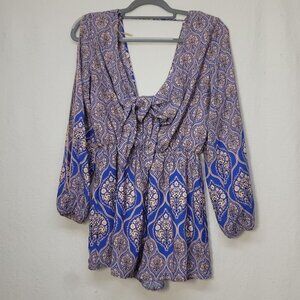 791. A'gaci Romper Floral Sz M